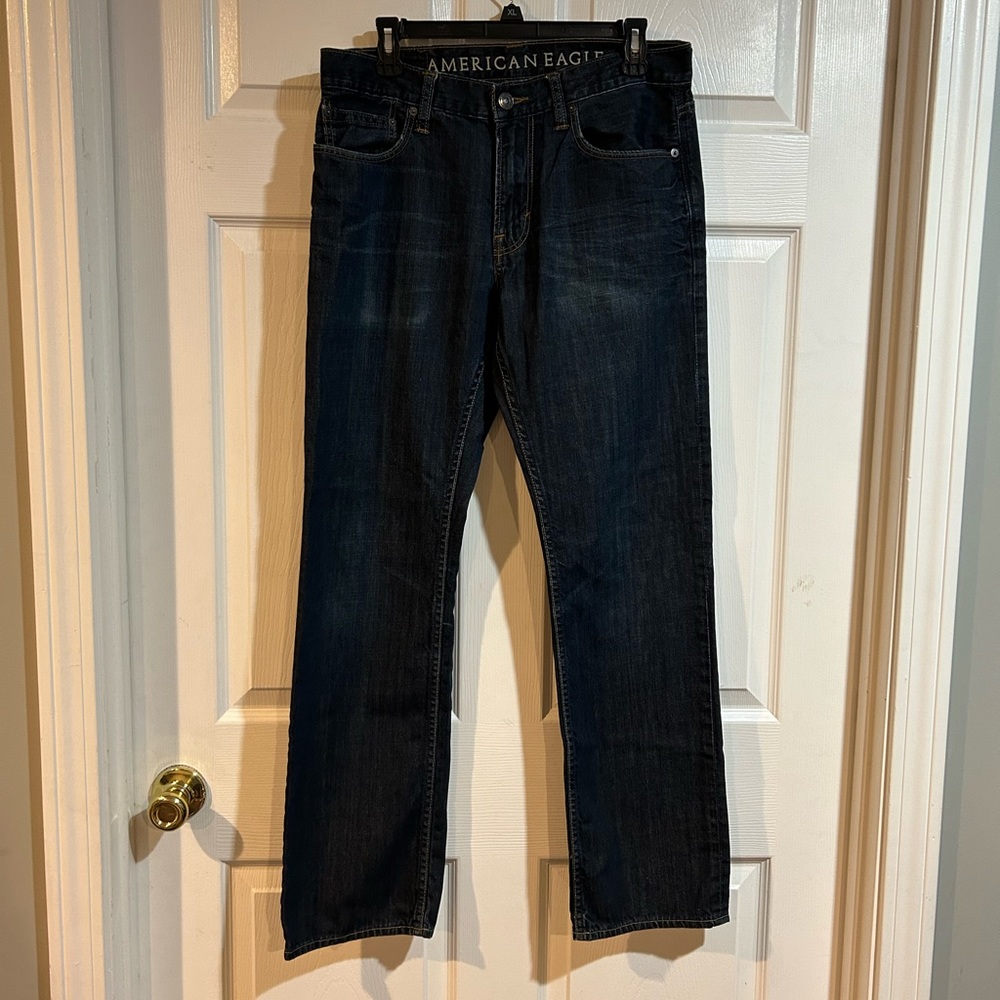 Men’s American Eagle Original Straight Leg Jeans - Picture 2 of 7